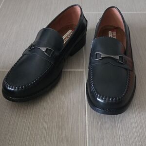 Black Horse Bit Dress Loafers
